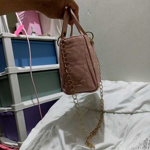 Daisy Pink Quilted Mini Bag