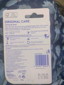 Nivea Original Care Lip Balm