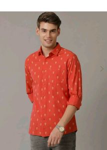 CAVALLO Men's Red Ethnic Kurta
