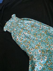 Cute Floral Print Top