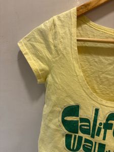 Yellow California WayPOP Crop T-Shirt