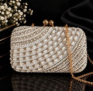 Embellished Clutch Bag with Pearls