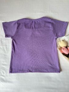 Lavender Ribbed Square Neck Top 💜
