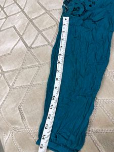 Bohemian Teal Lace Top