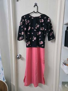 Floral Print Kurta Set with Jacket