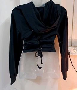 Black Corset Hoodie