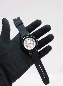 Men's Black Perriho Brand Watch with white dial