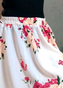 Floral Print Skirt