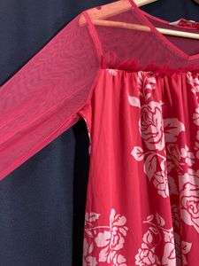 Women Pink Floral Printed Dress