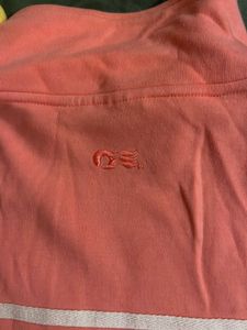 Coral Zip-Up Track Jacket