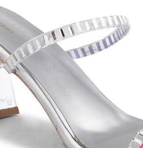 Silver Heeled Sandals