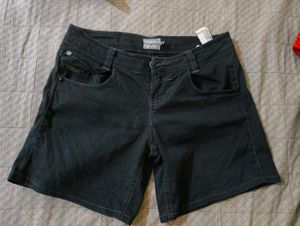 Stylish Women's Dark Wash Shorts