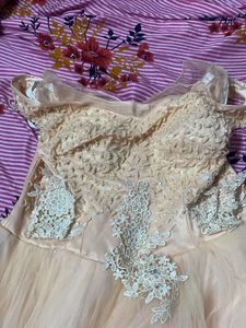 Beaded Lehenga Choli Top