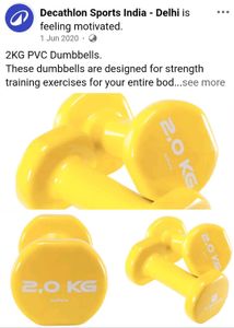 2kg dumbbells set of 2