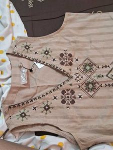Embroidered Cotton Kurta