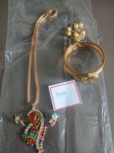 Colorful Peacock Jewelry Set