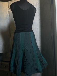 combo of corset top and skirt