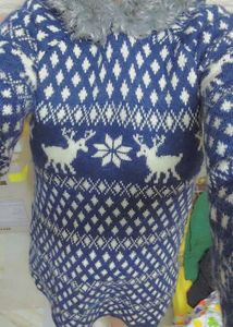 ZARA KNIT furry Dress Cum Sweater