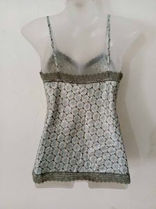 Floral Lace Trim Cami Top