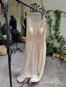 Trendy Divva Net &amp; Silk Party Gown
