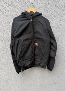 Carhartt Black Zip-Up Hoodie Jacket