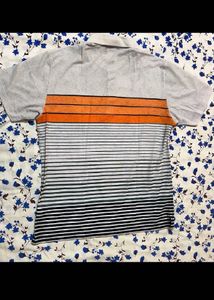 Men's Striped Polo T-Shirt