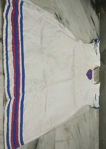 White Kurta with Heart Design