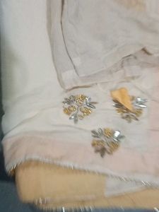 Embroidered saree with blouse