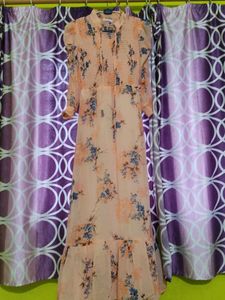 Women peach dress 👗