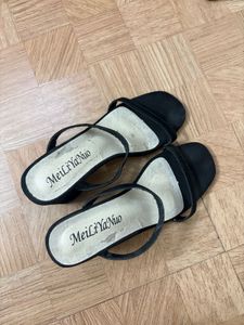 Black Heeled Sandals