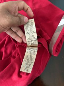 Burberry maroon Polo Shirt
