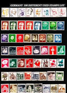 100 Vintage German Stamps Collection