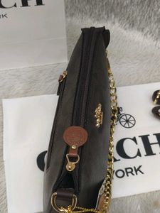Coach Monogram Chain Bag