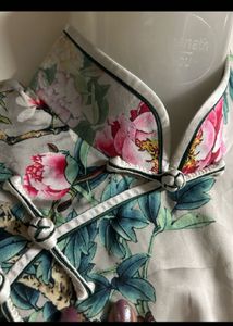 Elegant Floral Cheongsam Dress
