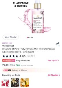 Wanderlust Dreaming of Paris Body & Hair Mist