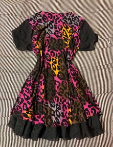 imported y2k leopard print dress⋆˚꩜｡
