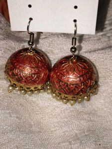 Peacock Jhumka Earrings