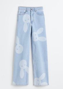 H&M Bunny Print Jeans