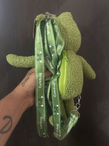 Kawaii Cute Green Frog Plush Bag Handbag Cartoon