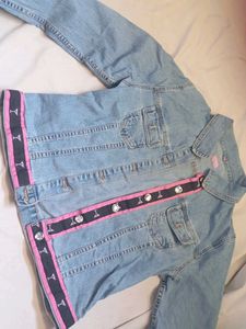 Denim Jacket with Cocktail Ribbon