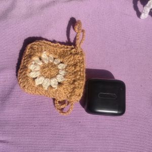 Stuffed Crochet Flower Keychain🌼🏹