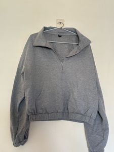 Grey Half Zip Sweatshirt