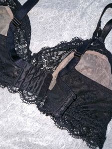 Black Lace Bra