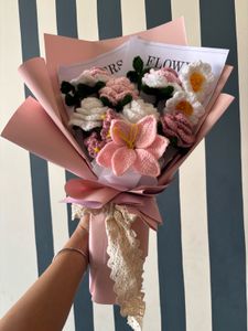Handmade Crocheted Flower Bouquet
