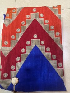 Royal Blue Chevron Print Kurti with Elegan