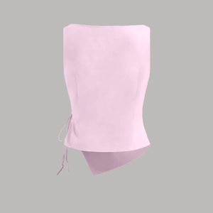 Chic Pink Wrap Top