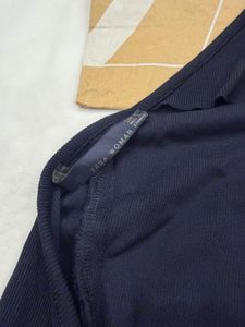backless zara  golden ring neck top