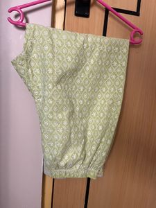 Chic Light Green Embroidered Kurta