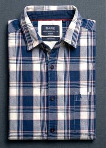Bare Checkered Button-Down Shirt