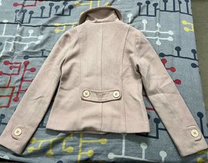 Pink Double-Breasted Coat